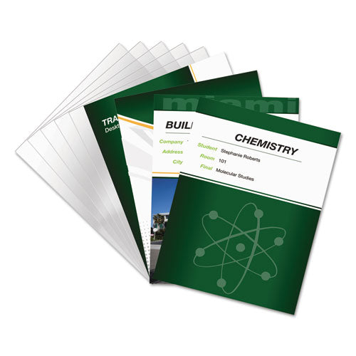 Image of Fellowes® PET Ultra Clear Binding Covers, 5 mil, Clear, 11 x 8.5, Unpunched, 100/Pack