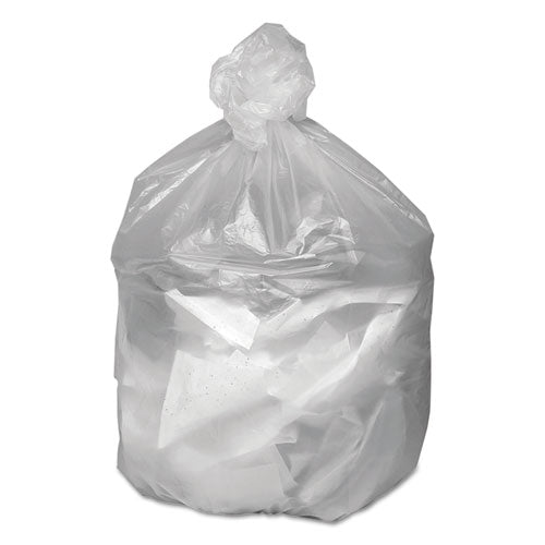 Image of Good 'n Tuff® Waste Can Liners, 30 gal, 8 mic, 30" x 36", Natural, 25 Bags/Roll, 20 Rolls/Carton