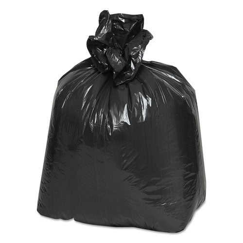 Image of Classic Linear Low-Density Can Liners, 10 gal, 0.6 mil, 24" x 23", Black, 25 Bags/Roll, 20 Rolls/Carton