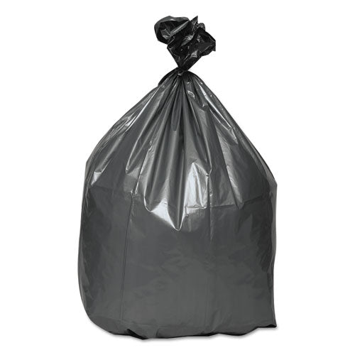 Image of Platinum Plus® Can Liners, 60 gal, 1.55 mil, 39" x 56", Gray, 10 Bags/Roll, 5 Rolls/Carton