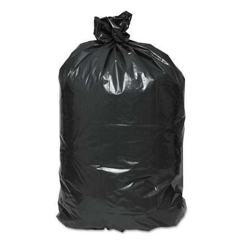Image of Earthsense® Commercial Linear Low Density Recycled Can Liners, 45 gal, 2 mil, 40" x 46", Black, 10 Bags/Roll, 10 Rolls/Carton