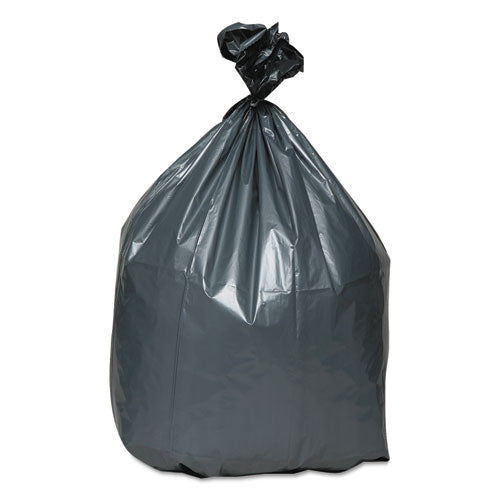 Image of Platinum Plus® Can Liners, 33 gal, 1.35 mil, 33" x 40", Gray, 10 Bags/Roll, 10 Rolls/Carton