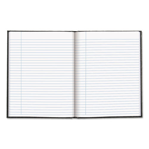 Image of Blueline® Executive Notebook, 1-Subject, Medium/College Rule, Black Cover, (150) 9.25 x 7.25 Sheets
