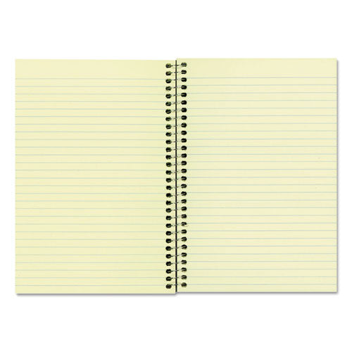 Image of National® Single-Subject Wirebound Notebooks, Narrow Rule, Brown Board Cover, (80) 8.25 x 6.88 Eye-Ease Green Sheets