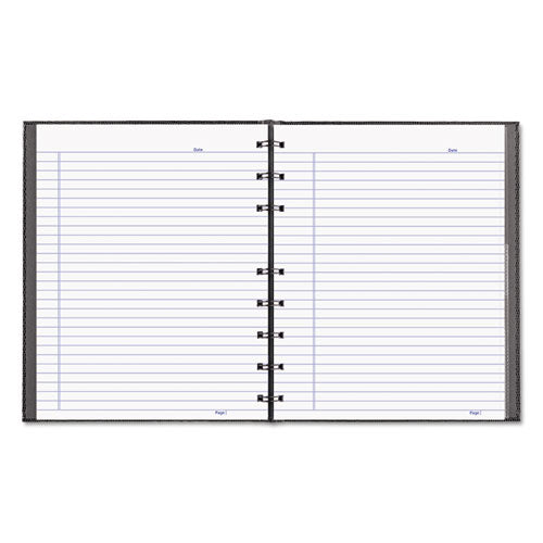 Image of Blueline® NotePro Notebook, 1-Subject, Narrow Rule, Black Cover, (75) 9.25 x 7.25 Sheets