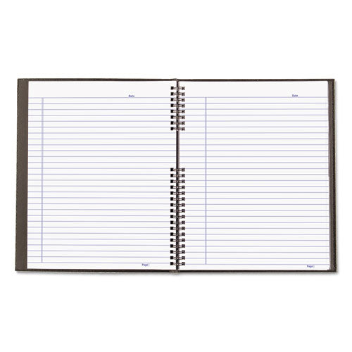 Image of Blueline® NotePro Notebook, 1-Subject, Medium/College Rule, Black Cover, (75) 11 x 8.5 Sheets