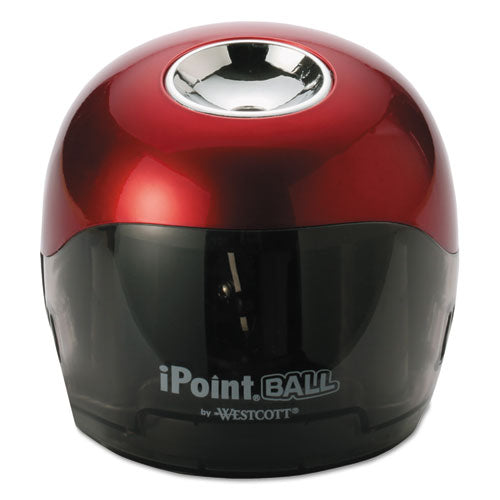 Image of Westcott® Ipoint Ball Battery Sharpener, Battery-Powered, 3 X 3.25, Red/black