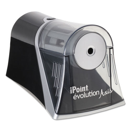Image of Westcott® Ipoint Evolution Axis Pencil Sharpener, Ac-Powered, 4.25 X 7 X 4.75, Black/silver