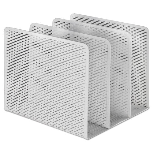 Image of Artistic® Urban Collection Punched Metal File Sorter, 3 Sections, Letter Size Files, 8" X 8" X 7.25", White