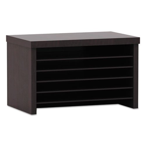 Image of Alera® Alera Valencia Series Under-Counter File Organizer, 6 Sections, 15.75" x 9.88" x 10.88", Espresso