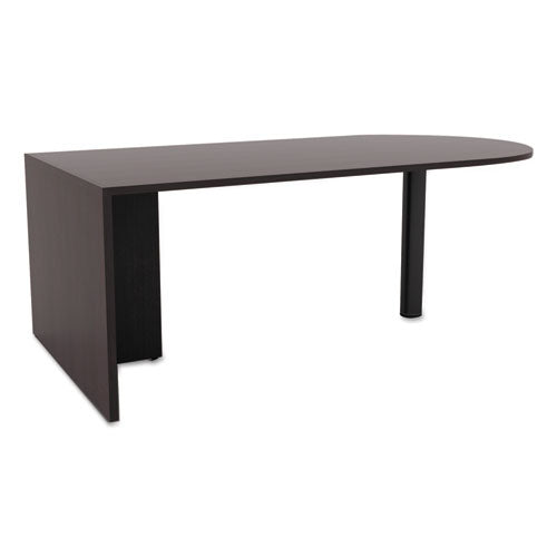 Image of Alera® Alera Valencia Series D-Top Desk, 71" X 35.5" X 29.63", Espresso