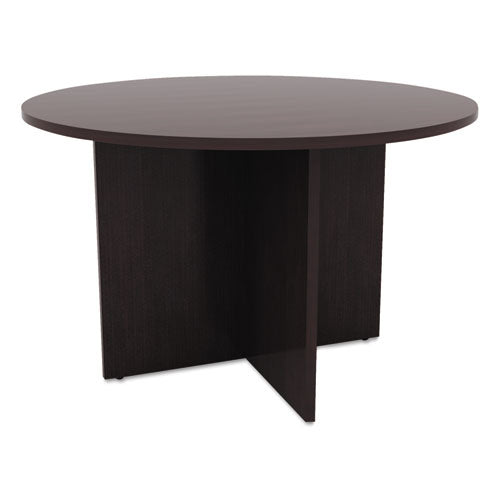 Image of Alera® Alera Valencia Round Conference Table with Legs, 42" Diameter x 29.5h, Espresso