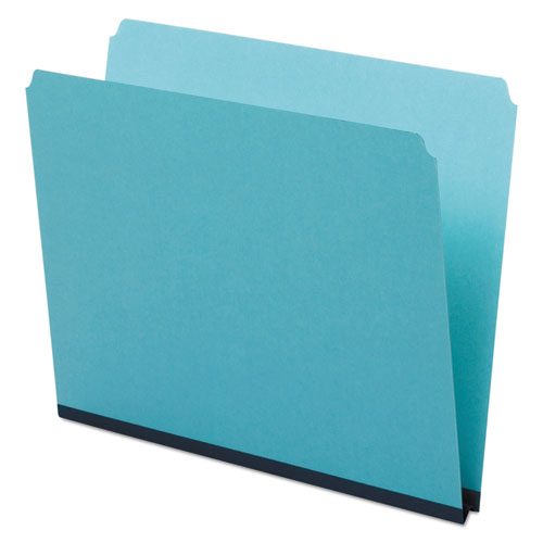 Image of Pendaflex® Pressboard Expanding File Folders, Straight Tabs, Letter Size, 1" Expansion, Blue, 25/Box