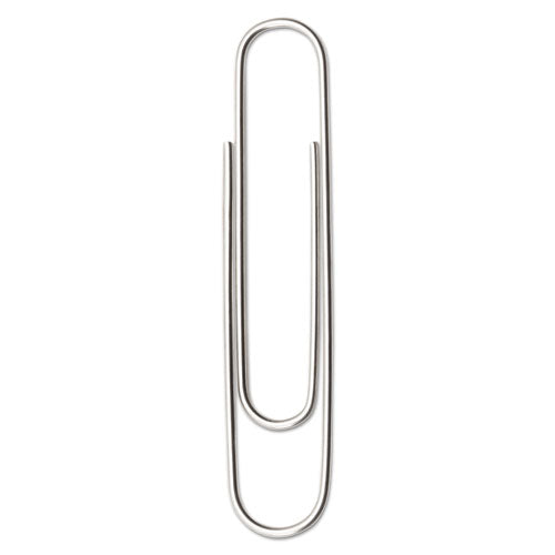 Image of ACCO Paper Clips, Jumbo, Smooth, Silver, 100 Clips/Box, 10 Boxes/Pack