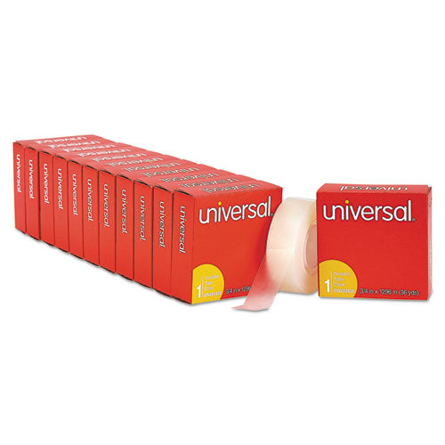 Image of Universal® Invisible Tape, 1" Core, 0.75" X 36 Yds, Clear, 12/pack