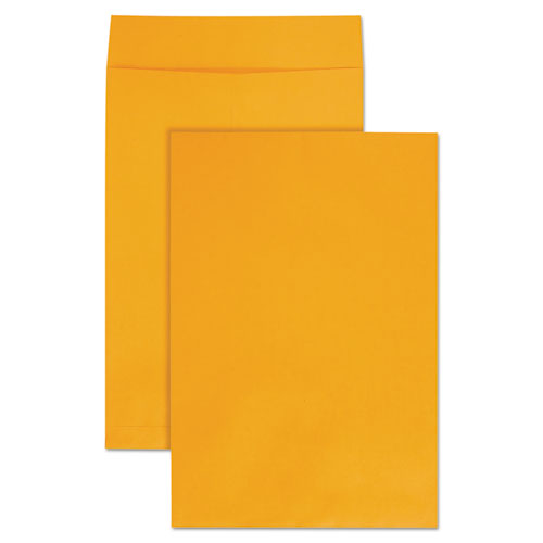 Image of Quality Park Jumbo Size Kraft Envelope, Cheese Blade Flap, Fold-Over Closure, 12.5 x 18.5, Brown Kraft, 25/Pack