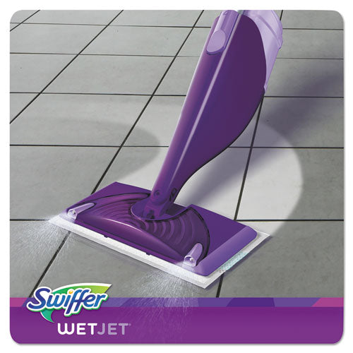 Image of Swiffer® Wetjet Mop, 11 X 5 White Cloth Head, 46" Purple/silver Aluminum/plastic Handle, 2/carton