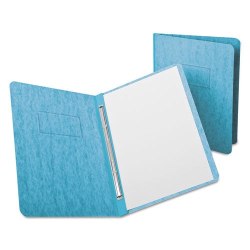 Image of Oxford Heavyweight PressGuard and Pressboard Report Cover w/Reinforced Side Hinge, 2-Prong Fastener, 3" Cap, 8.5 x 11, Light Blue
