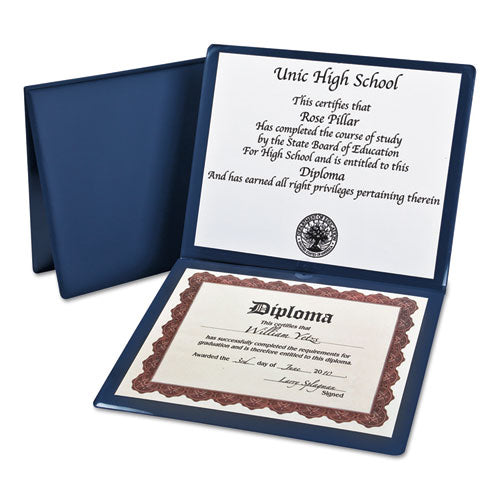 Image of Oxford Diploma Cover, 12.5 x 10.5, Navy