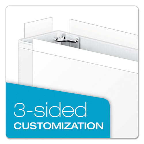 Image of Cardinal® Clearvue Slant-D Ring Binder, 3 Rings, 3" Capacity, 11 X 17, White