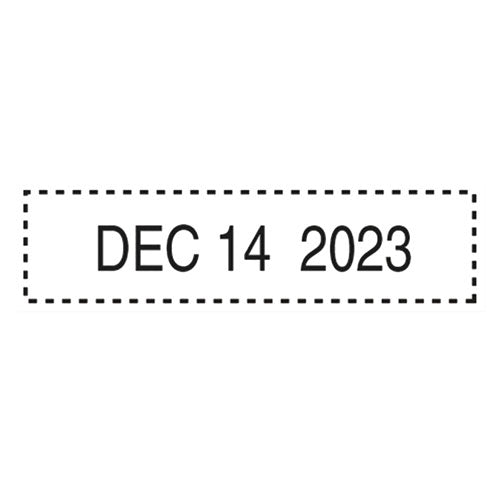 Image of Trodat® Professional Date Stamp, Self-Inking, 1.63" X 0.38", Black
