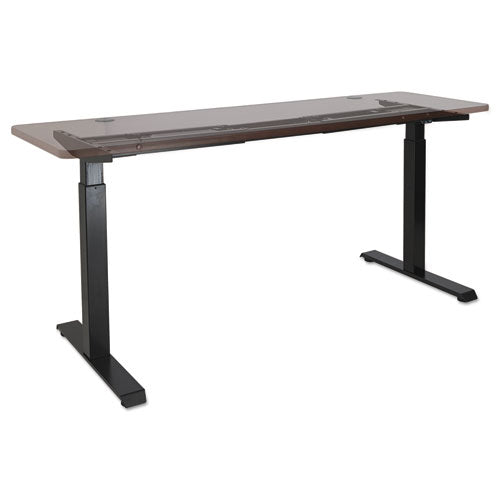 Image of Alera® Alera AdaptivErgo Sit-Stand Two-Stage Electric Height-Adjustable Table Base, 48.06" x 24.35" x 27.5" to 47.2", Black