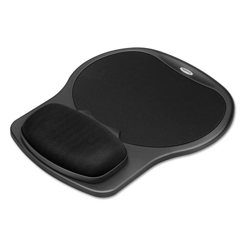 Image of Fellowes® Easy Glide Gel Mouse Pad with Wrist Rest, 10 x 12, Black