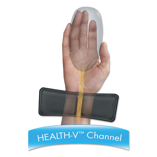 Image of Fellowes® Memory Foam Keyboard Palm Support, 13.75 x 3.37, Black