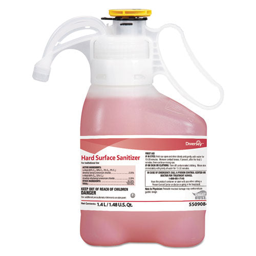 Image of Diversey Hard Surface Sanitizer, Red, 1.4 L Bottle, 2/carton