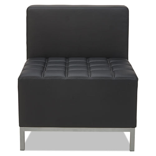 Image of Alera® Alera QUB Series Armless L Sectional, Center Seat, 26.38" x 26.38" x 30.5", Black