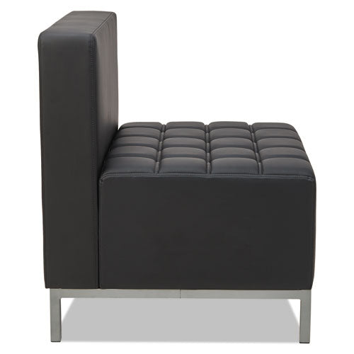 Image of Alera® Alera QUB Series Armless L Sectional, Center Seat, 26.38" x 26.38" x 30.5", Black