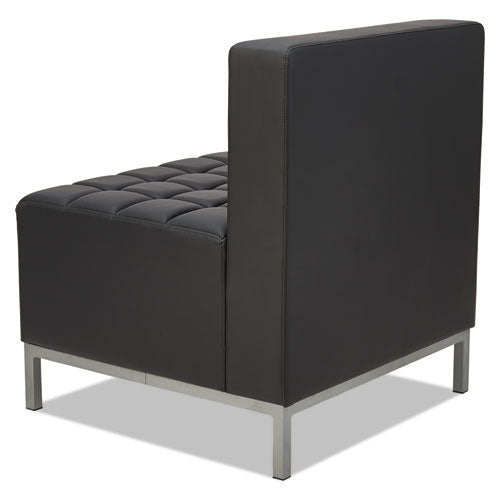 Image of Alera® Alera QUB Series Armless L Sectional, Center Seat, 26.38" x 26.38" x 30.5", Black