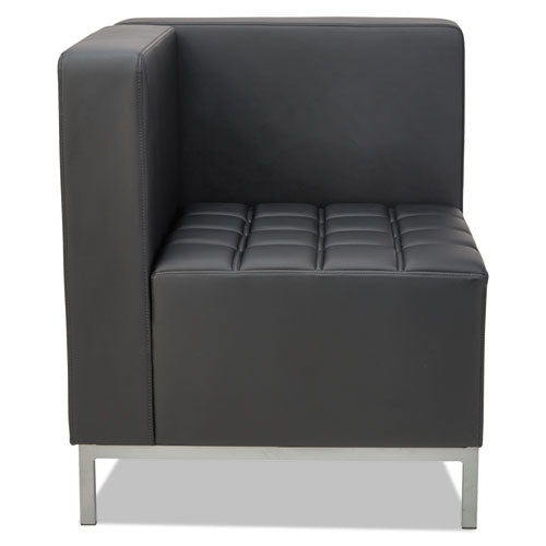 Image of Alera® Alera QUB Series Corner Sectional, 26.38" x 26.38" x 30.5", Black