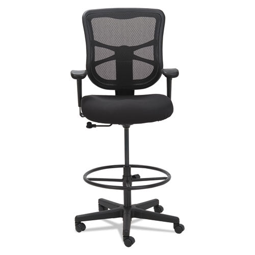 Image of Alera® Alera Elusion Series Mesh Stool, Supports Up to 275 lb, 22.6" to 31.6" Seat Height, Black