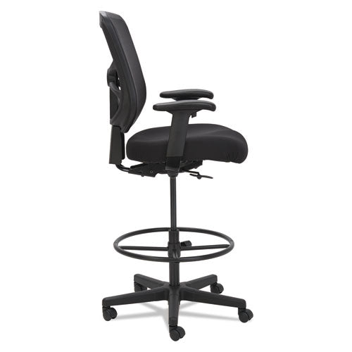 Image of Alera® Alera Elusion Series Mesh Stool, Supports Up to 275 lb, 22.6" to 31.6" Seat Height, Black