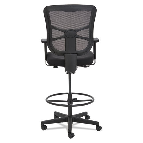 Image of Alera® Alera Elusion Series Mesh Stool, Supports Up to 275 lb, 22.6" to 31.6" Seat Height, Black