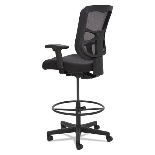 Image of Alera® Alera Elusion Series Mesh Stool, Supports Up to 275 lb, 22.6" to 31.6" Seat Height, Black