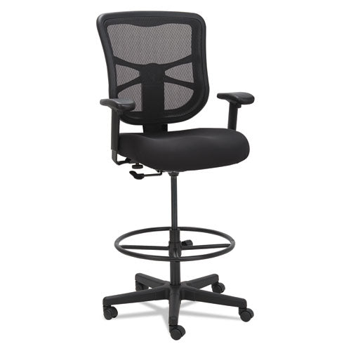 Image of Alera® Alera Elusion Series Mesh Stool, Supports Up to 275 lb, 22.6" to 31.6" Seat Height, Black