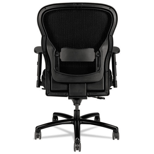 Image of HON® Wave Mesh Big And Tall Chair, Supports Up To 450 Lb, 19.25" To 22.25" Seat Height, Black