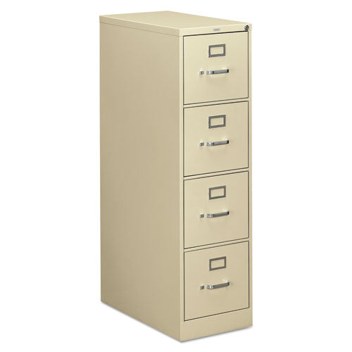 Image of HON® 310 Series Vertical File, 4 Letter-Size File Drawers, Putty, 15" X 26.5" X 52"