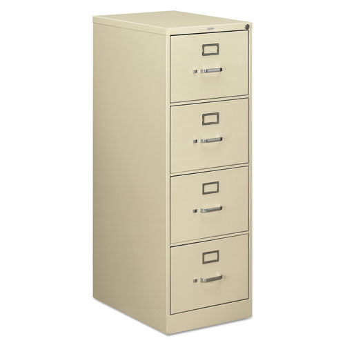 Image of HON® 510 Series Vertical File, 4 Legal-Size File Drawers, Putty, 18.25" X 25" X 52"