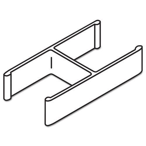 Image of HON® Verse Quick Connect 180 Degree Connecting Hardware, Gray, 2/pack