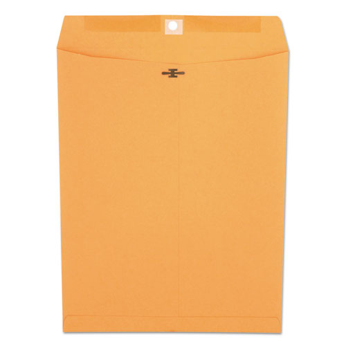 Image of Universal® Kraft Clasp Envelope, 32 lb Bond Weight Kraft, #97, Square Flap, Clasp/Gummed Closure, 10 x 13, Brown Kraft, 100/Box