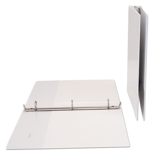 Image of Universal® Economy Round Ring View Binder, 3 Rings, 1" Capacity, 11 X 8.5, White