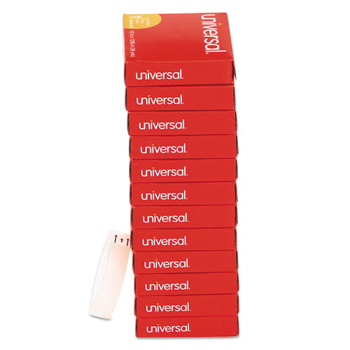 Image of Universal® Invisible Tape, 1" Core, 0.5" X 36 Yds, Clear, 12/pack