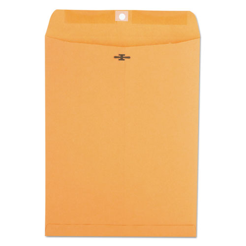 Image of Universal® Kraft Clasp Envelope, #93, Square Flap, Clasp/gummed Closure, 9.5 X 12.5, Brown Kraft, 100/box
