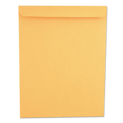 Image of Universal® Catalog Envelope, 28 lb Bond Weight Kraft, #13 1/2, Square Flap, Gummed Closure, 10 x 13, Brown Kraft, 250/Box