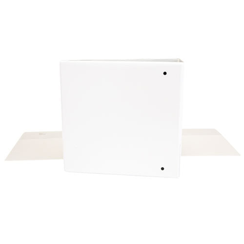 Image of Universal® Slant D-Ring View Binder, 3 Rings, 3" Capacity, 11 x 8.5, White