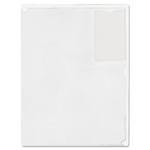 Image of Advantus Kleer-File Poly Folder With Id Pocket, Letter Size, Transparent