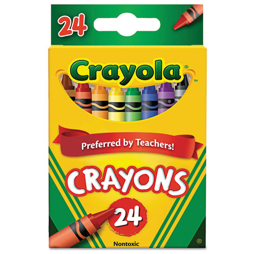 Image of Crayola® Classic Color Crayons, Peggable Retail Pack, 24 Colors/pack